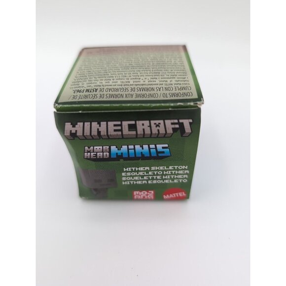 Minecraft Toys, Mob Head Minis Figures - Wither Skeleton - Picture 1 of 3